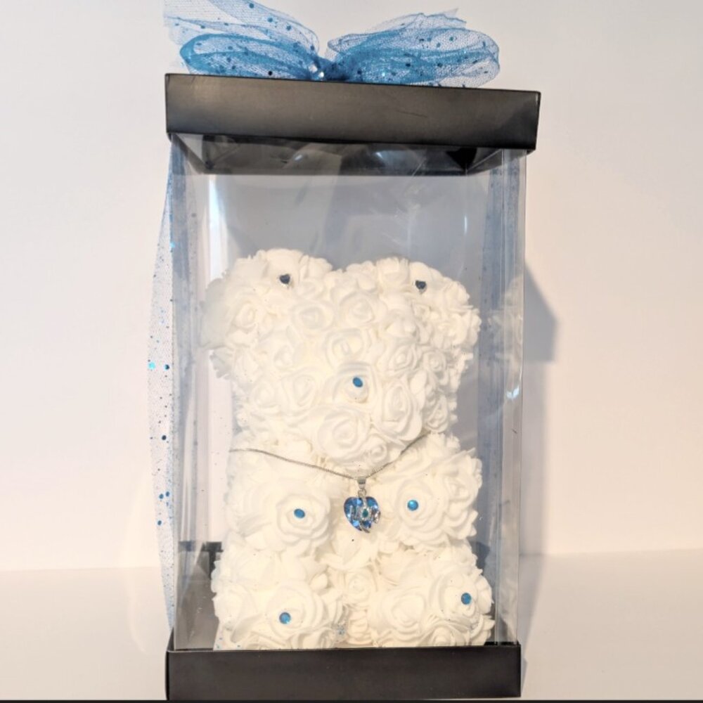 Rose Bear White Sapphire
